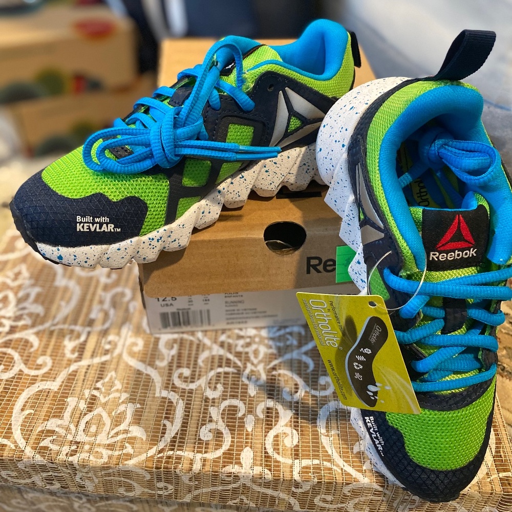 New in box, boys, Reebok sneakers, size 12.5